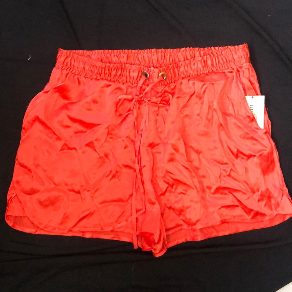 New Guess by Marciano Silk Drawstring Sports Track Shorts M